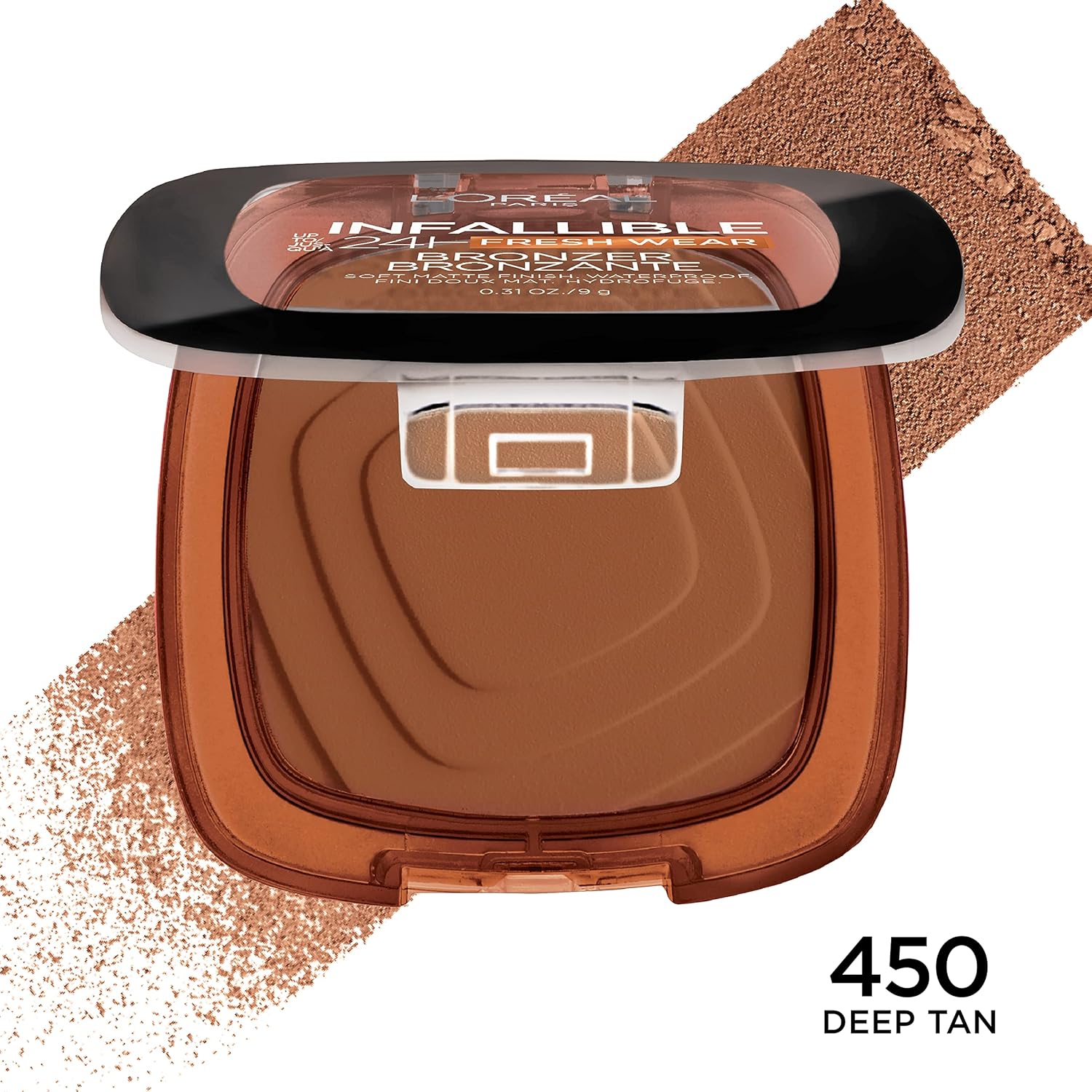 L’Oréal Paris Infallible Up to 24H Fresh Wear Bronzer, Longwear Soft Matte Finish, Waterproof & Heatproof