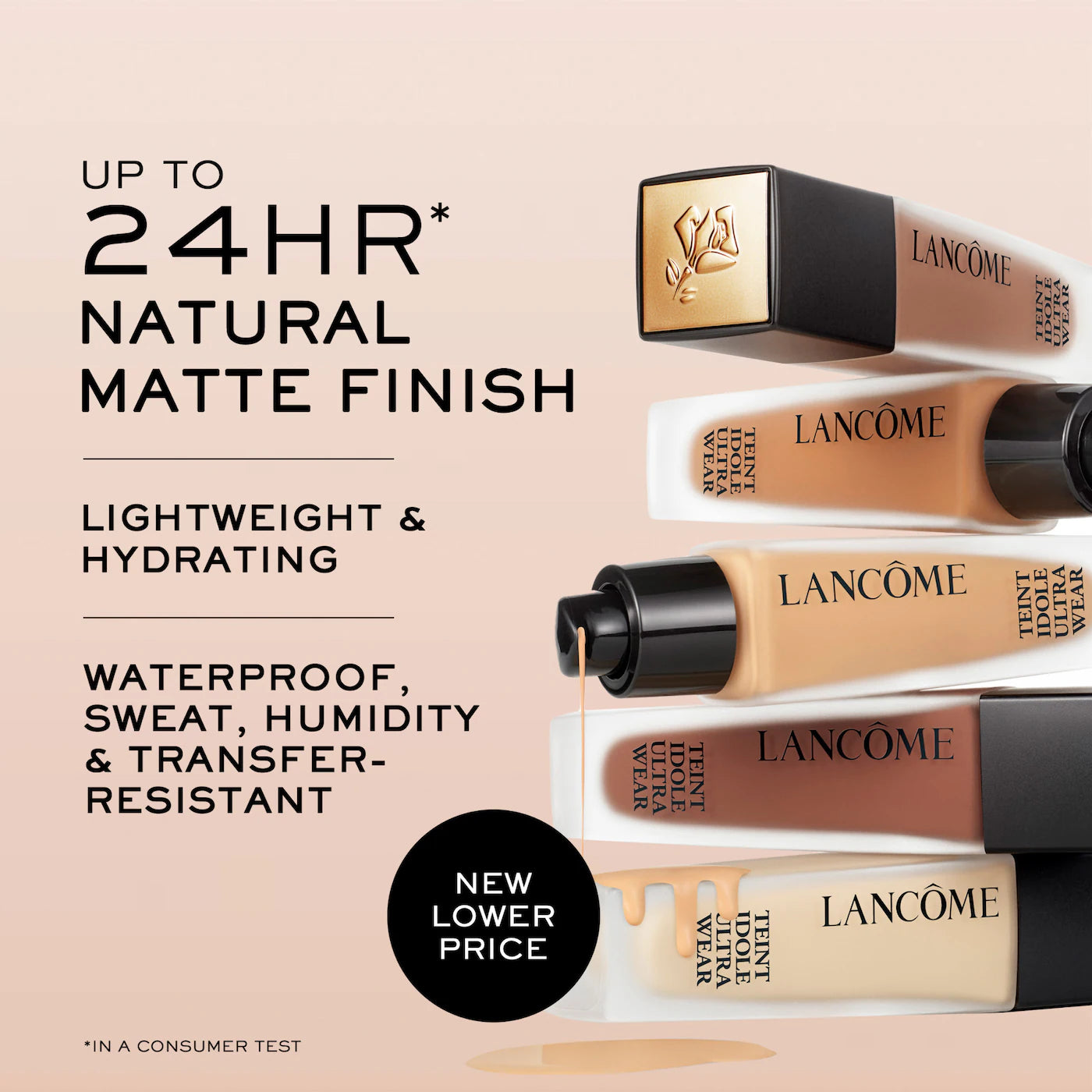Lancôme Teint Idole Ultra 24H Long Wear Matte Foundation with Hyaluronic Acid & Vitamin E