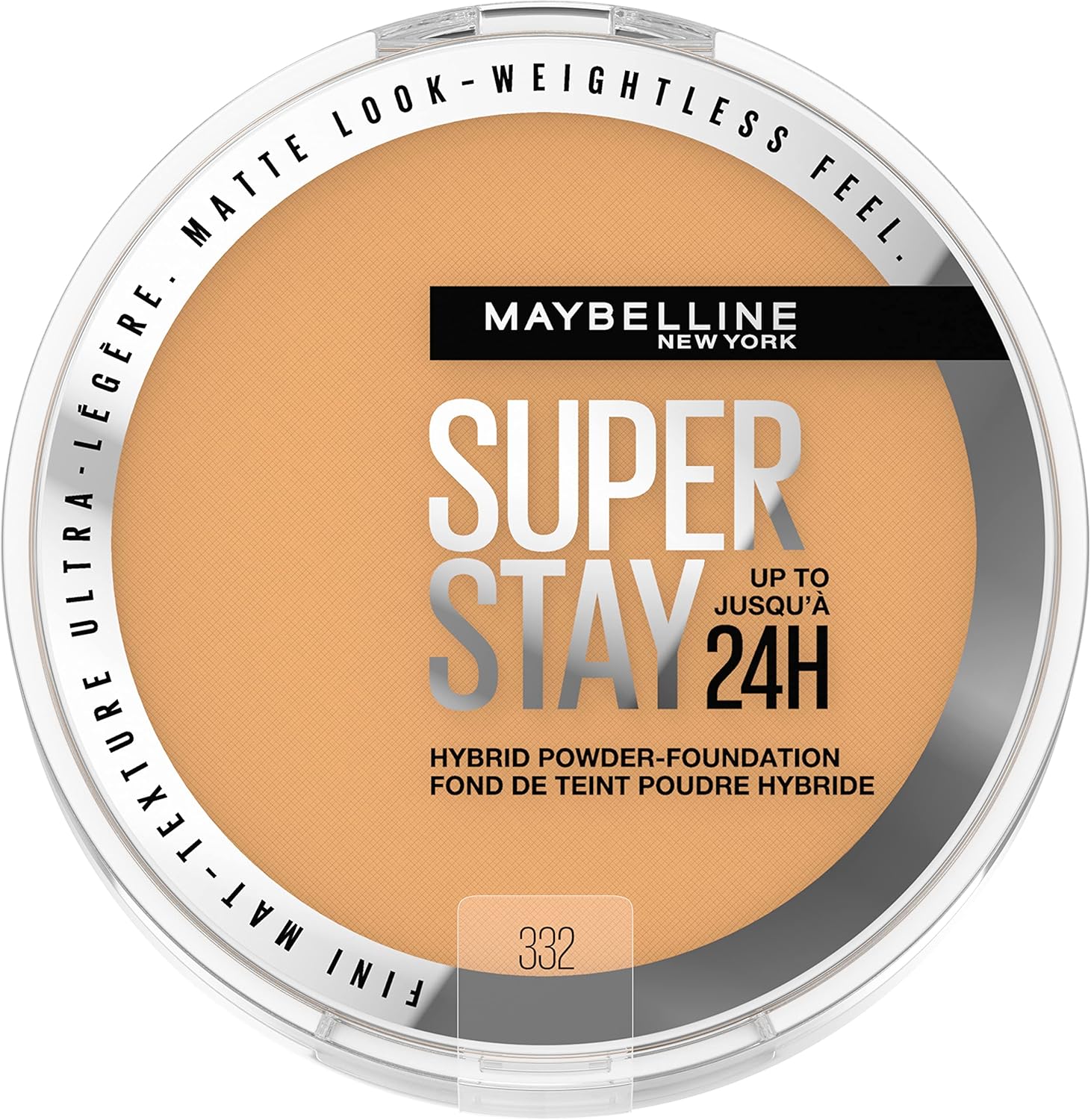 Maybelline New York Super Stay 24 Hour Hybrid Powder Foundation, Waterproof, Vegan, Mattifying
